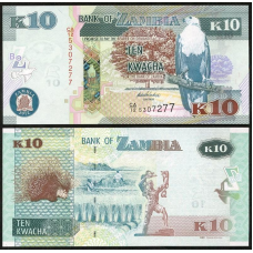 Zambia Замбія - 10 Kwacha 2012 UNC