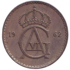 Монета 50 ері. 1962,73 рік, Швеція. (АП)