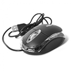 Миша USB Merlion MS-Zero, довжина кабелю 115см, 2 кнопки+scroll, (98х60х36 мм), Black, Q200
