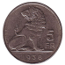 Монета 5 франков. 1938 год, Бельгия. (Belgique-Belgie) Монета 5 франков. 1938 год, Бельгия. (Belgique-Belgie)