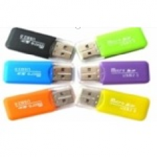Універсальний кардрідер MERLION CRD-1BK TF/Micro SD, USB2.0, Black, OEM Q50