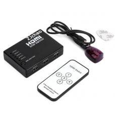 Пасивний HDMI свіч з пультом ДУ IR, 1080Р, 1,4 версія, 1=>5 портів, Blister