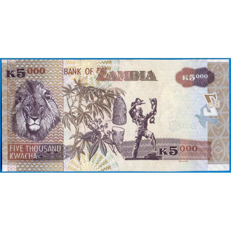 Замбія / Zambia 5000 Kwacha 2010 Pick 45f UNC
