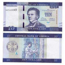 Ліберія / Liberia 10 dollars 2016 Pick NEW UNC