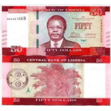 Ліберія / Liberia 50 dollars 2016 Pick NEW UNC