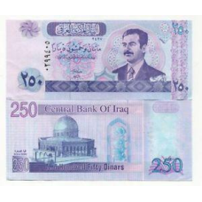 Ірак/Iraq 250 Dinars 2002 Pick 88 UNC