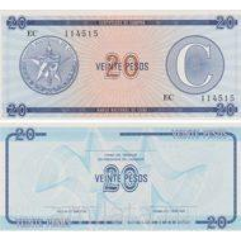 КУБА. 20 песо 1985р. /серія З/ UNC
