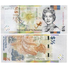 Багами / Bahamas 1/2 dollars 2001 Pick 68 UNC