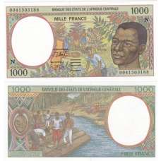 Central Africa E. Guinea Африка Центр Екватор. Гвінея - 1000 Francs 2000 UNC letter N