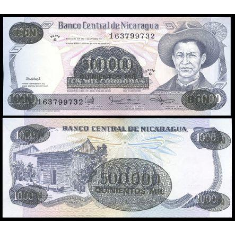 Нікарагуа / Nicaragua 500000 кордоба 1987р. UNC Нікарагуа / Nicaragua 500000 кордоба 1987р. UNC