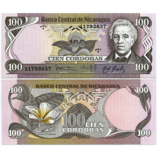 Нікарагуа / Nicaragua 100 кордоба 1984р. UNC