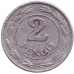 Монета 2 пенге. 1942 рік, Угорщина. (АЕ) Монета 2 пенге. 1942 рік, Угорщина. (АЕ)