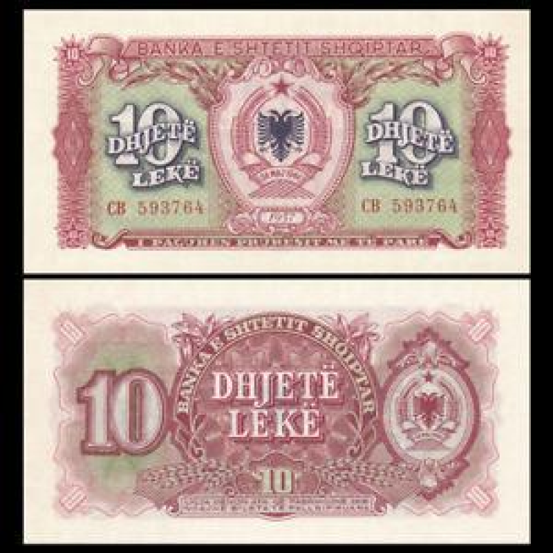Албанія / Albania 10 Lek 1957 Pick 28 UNC Албанія / Albania 10 Lek 1957 Pick 28 UNC