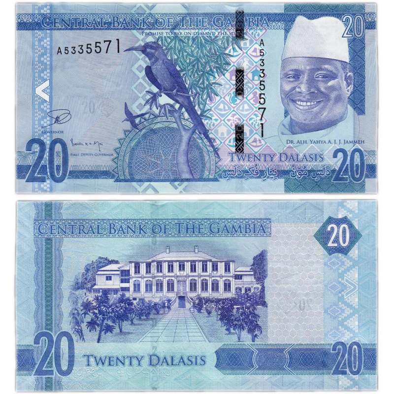 Гамбія / Gambia 20 Dalasis 2015 Pick 33 UNC Гамбія / Gambia 20 Dalasis 2015 Pick 33 UNC