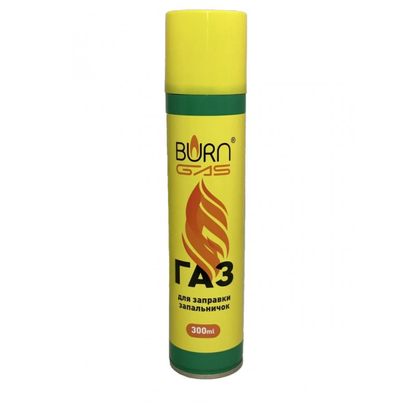 Газ-балон для заправлення запальничок 300 мл Burn Gas