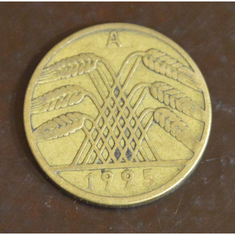 Німеччина 10 пфенігів 1925 року (А) (ББ) Німеччина 10 пфенігів 1925 року (А) (ББ)