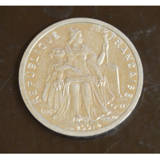 Французька Полінезія 2 франка 2001 рік (БВ)