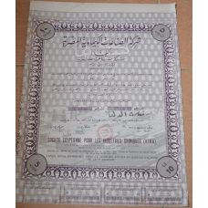 Акція.Societe Egyptienne pour les Industries Chimiques (KIMA). Єгипет. 1956 рік №(1.60)