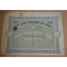 Акція.The North Caucasian oil Fields. Англія. 1924 рік №136053 (1.69)