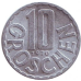 10 грошів. 1946-2001 рік, Австрія. (Г) 10 грошів. 1946-2001 рік, Австрія. (Г)