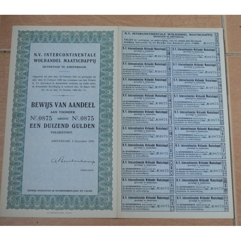 Акція.Нідерланди. 1930год №0875 (2.32) Акція.Нідерланди. 1930год №0875 (2.32)