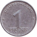 Монета 1 пфеніг. 1952 рік (А), НДР.(Г)
