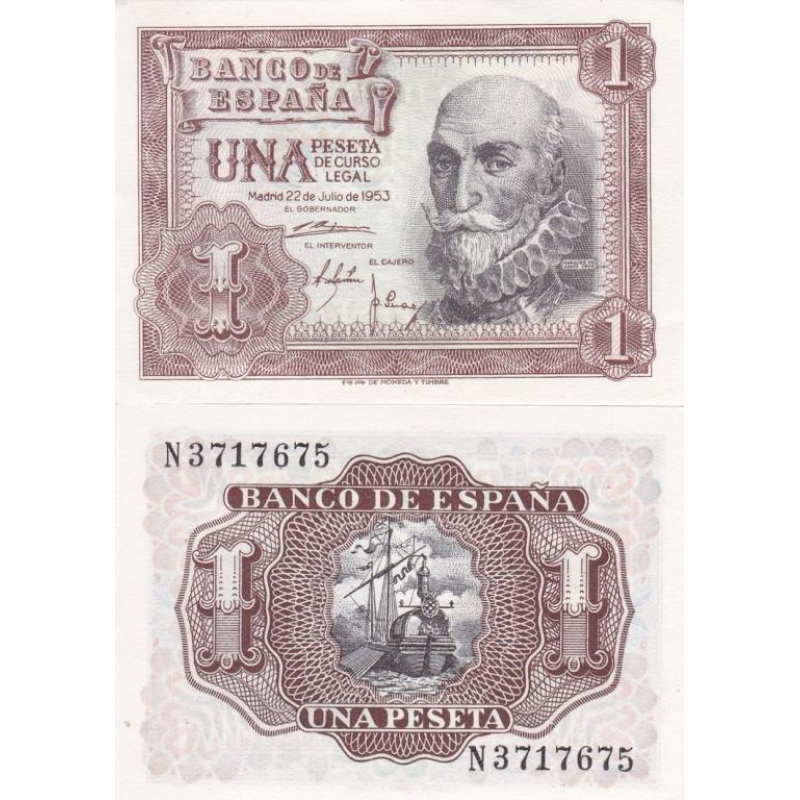Іспанія / Spain 1 Peseta 1953 UNC Іспанія / Spain 1 Peseta 1953 UNC