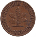 Дубове листя. Монета 10 пфенігів. 1950 рік (F), ФРН.(Г)