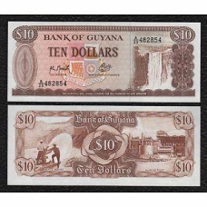 Гайана / Guyana 10 Dollars (1966-92) Pick 23f UNC