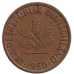 Дубове листя. Монета 5 пфенігів. 1948-89 рік (J), ФРН..(Р) Дубове листя. Монета 5 пфенігів. 1948-89 рік (J), ФРН..(Р)