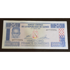 Гвінея/Guinea 25 Francs 1985 Pick 28
