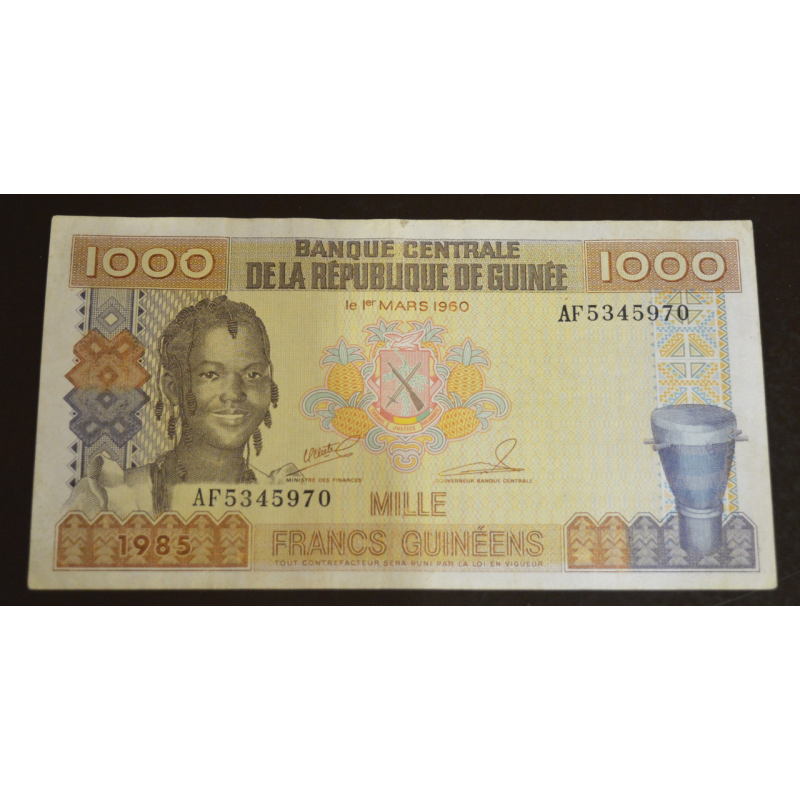 Гвінея/Guinea 1000 Francs 1985 рік Гвінея/Guinea 1000 Francs 1985 рік