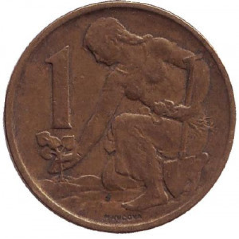 Монета 1 крона. 1962,63,64,76,70,84 рік, Чехословаччина. (БЖ)