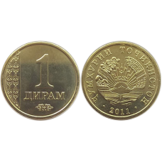 Таджикистан 1 Dirams 2011 UNC