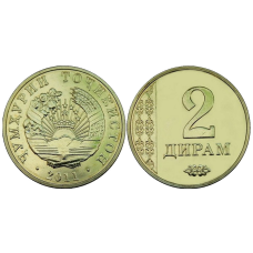Таджикистан 2 Dirams 2011 UNC