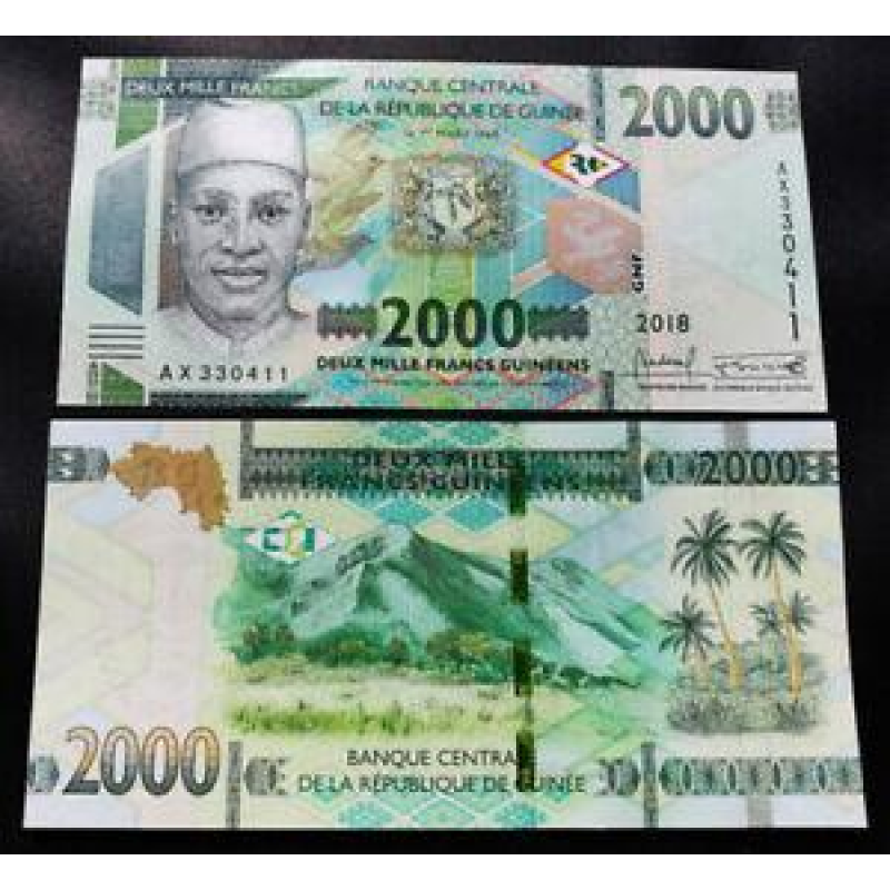 Guinea Гвінея - 2000 Francs 2018 2019 UNC Guinea Гвінея - 2000 Francs 2018 2019 UNC
