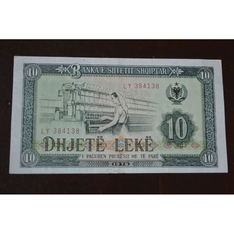 Албанія 10 Leke 1976р. UNC