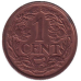 Монета 1 цент. 1940 рік, Нідерланди. Монета 1 цент. 1940 рік, Нідерланди.