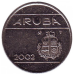 Монета 25 центів. 2001,02,03,04,07 рік, Аруба. (у холдере)
