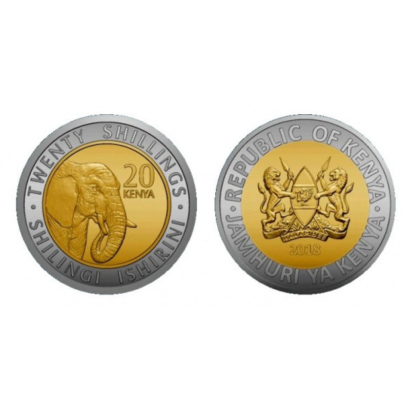 Kenya Кенія 20 Shillings 2018 UNC