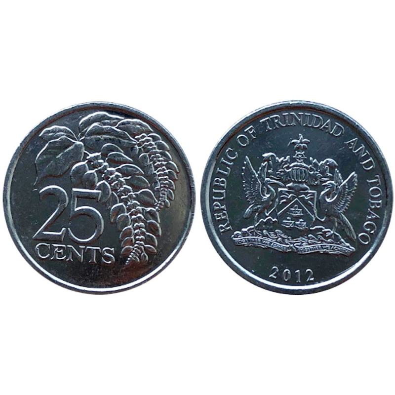 Trinidad Тринідад і Тобаго - 25 Cents 2012 UNC Trinidad Тринідад і Тобаго - 25 Cents 2012 UNC