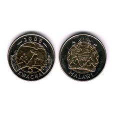Malawi Малаві - 5 Kwacha 2006 aUNC