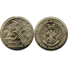 Guinea Гвінея - 25 Francs 1987 aUNC