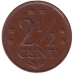 Монета 2,5 цента. 1971 рік, Нідерландські Антильські острови. Монета 2,5 цента. 1971 рік, Нідерландські Антильські острови.