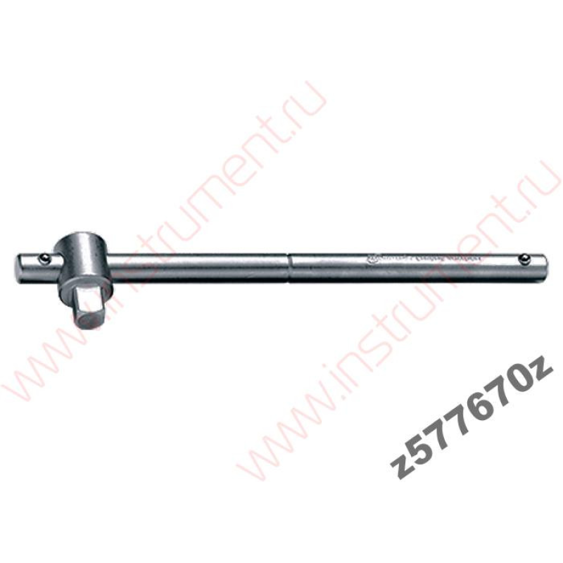 Вороток, 250 мм, квадрат 1/2“, CrV, хромирова Вороток, 250 мм, квадрат 1/2“, CrV, хромирова
