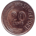 Риба-меч. Монета 20 центів. 1972,73,79 рік. Сінгапур..(БК) Риба-меч. Монета 20 центів. 1972,73,79 рік. Сінгапур..(БК)