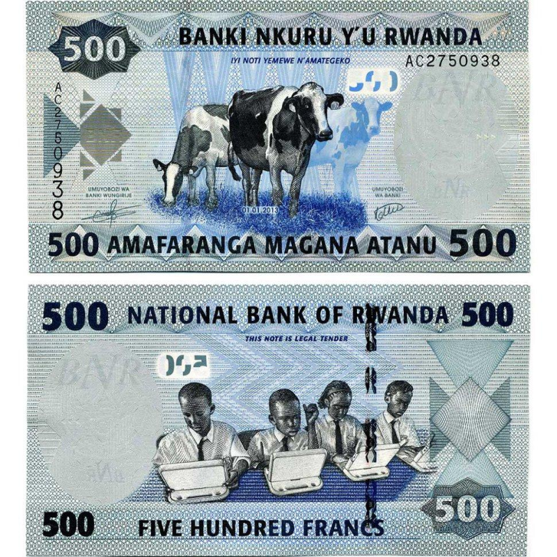 Руанда / Rwanda 500 Francs 2013 Pick 38 UNC Руанда / Rwanda 500 Francs 2013 Pick 38 UNC