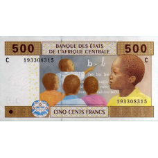 Central Africa CHAD Центр Африка ЧАД - 500 Francs 2002 UNC letter З