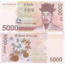 South Korea Південна Корея - 5000 Won 2007 UNC