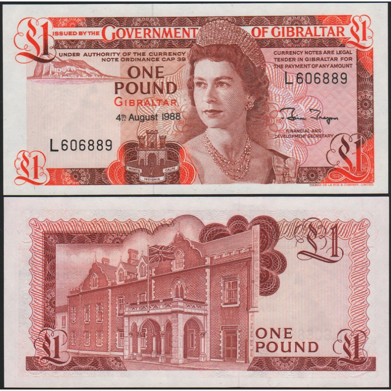 Gibraltar Гібралтар - 1 Pound 1988 UNC